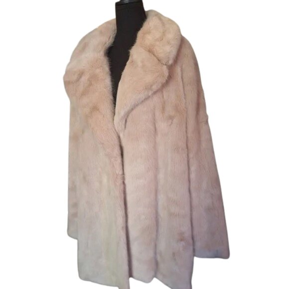 Barbie Pink Faux Fur Coat 3X Cozy Legally Blonde Clueless Barbiecore - Picture 1 of 15